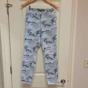 Tractr Gray Camouflage Skinny Jeans